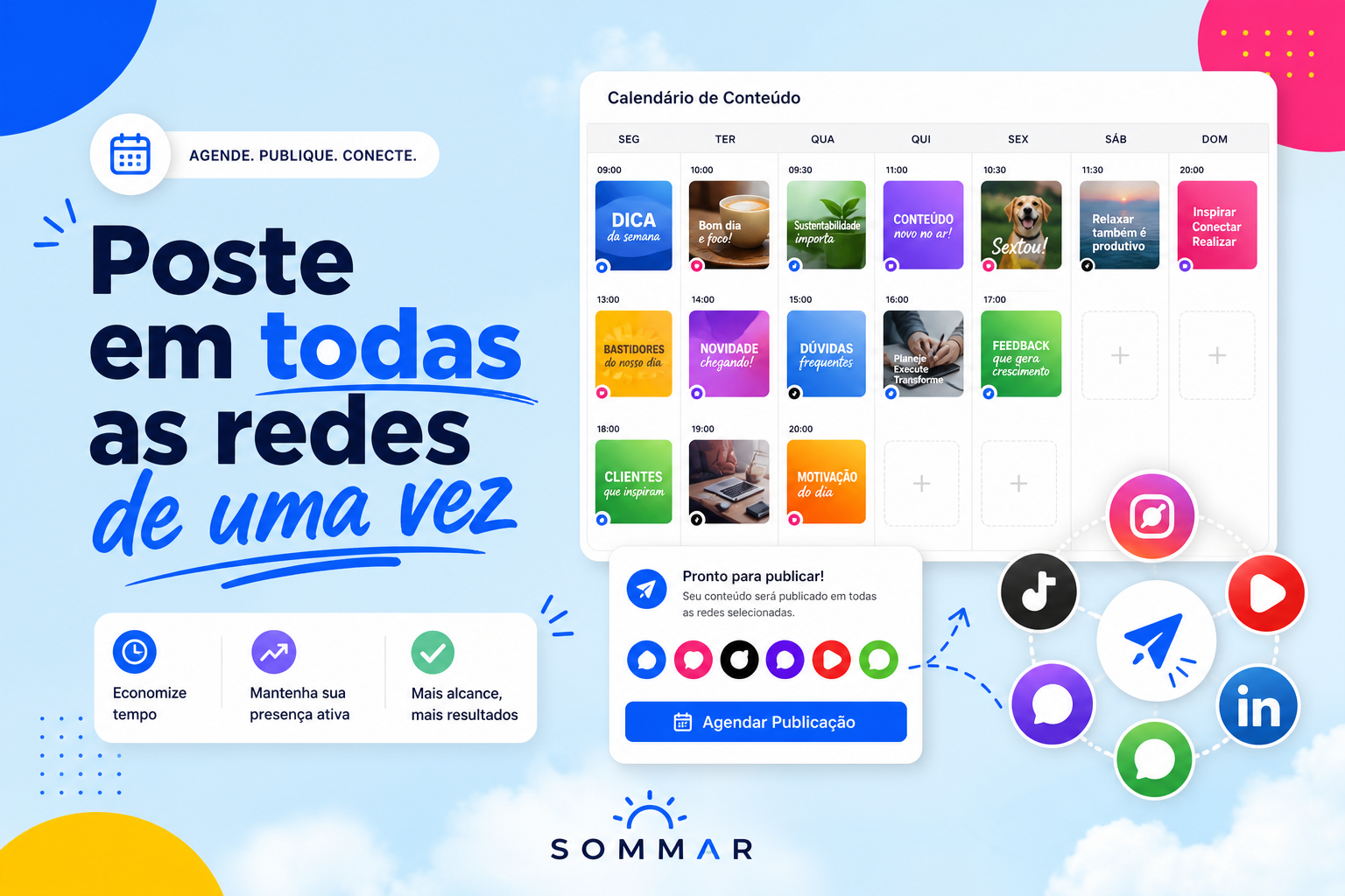 Criativo Sommar — postagens nas redes